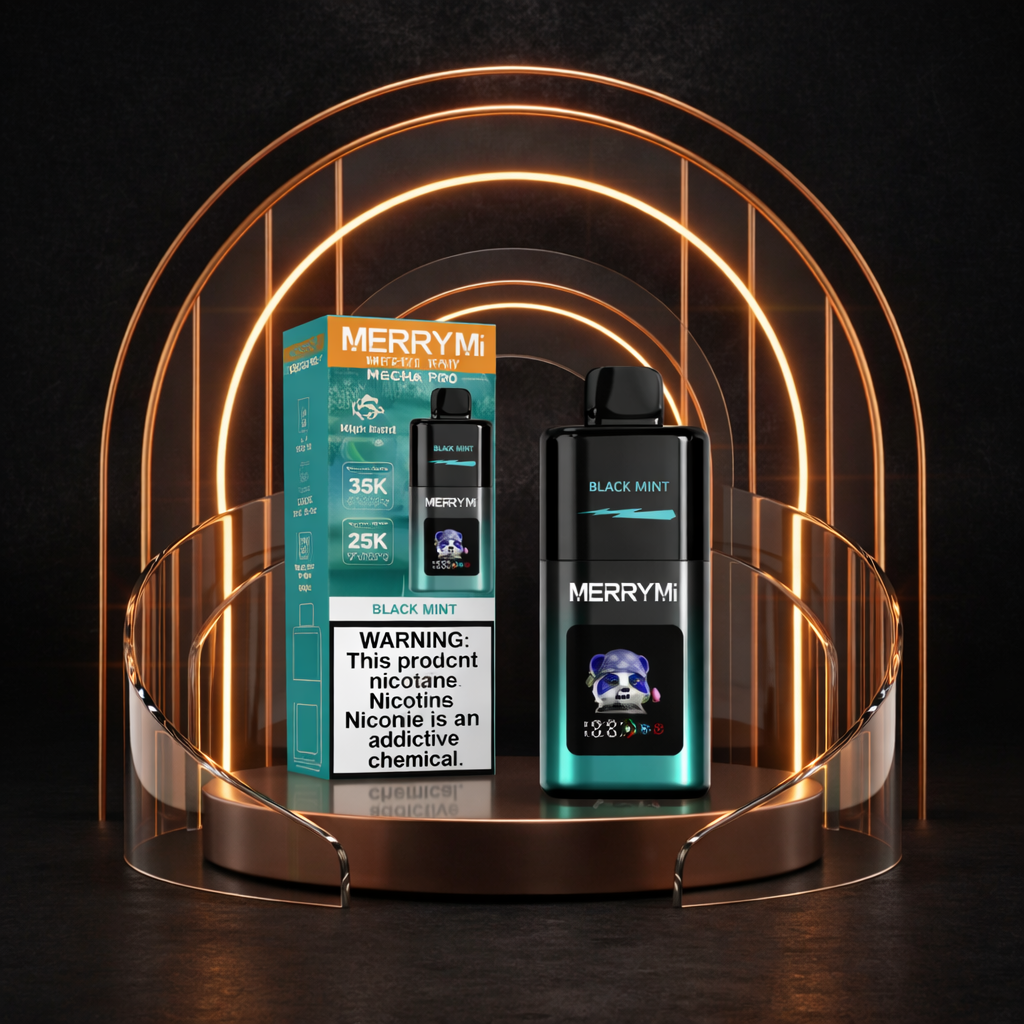 MerryMi_Mecha_Pro_35K_Polska_Jednorazowki_E_papieros_Black_Mint